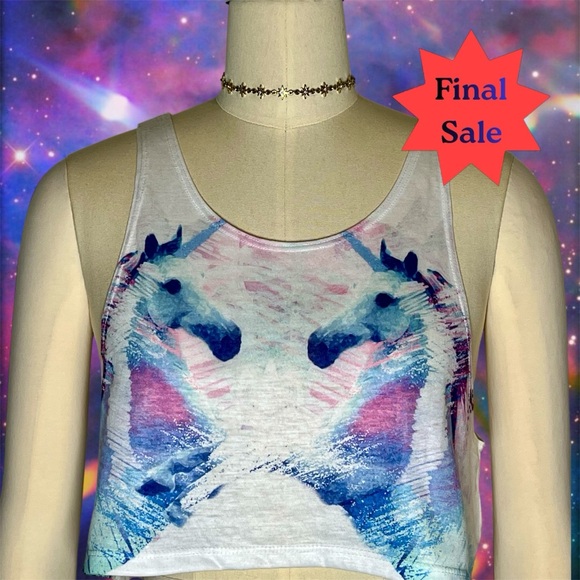 Aeropostale Tops - Bethany Mota Unicorn Crop Top